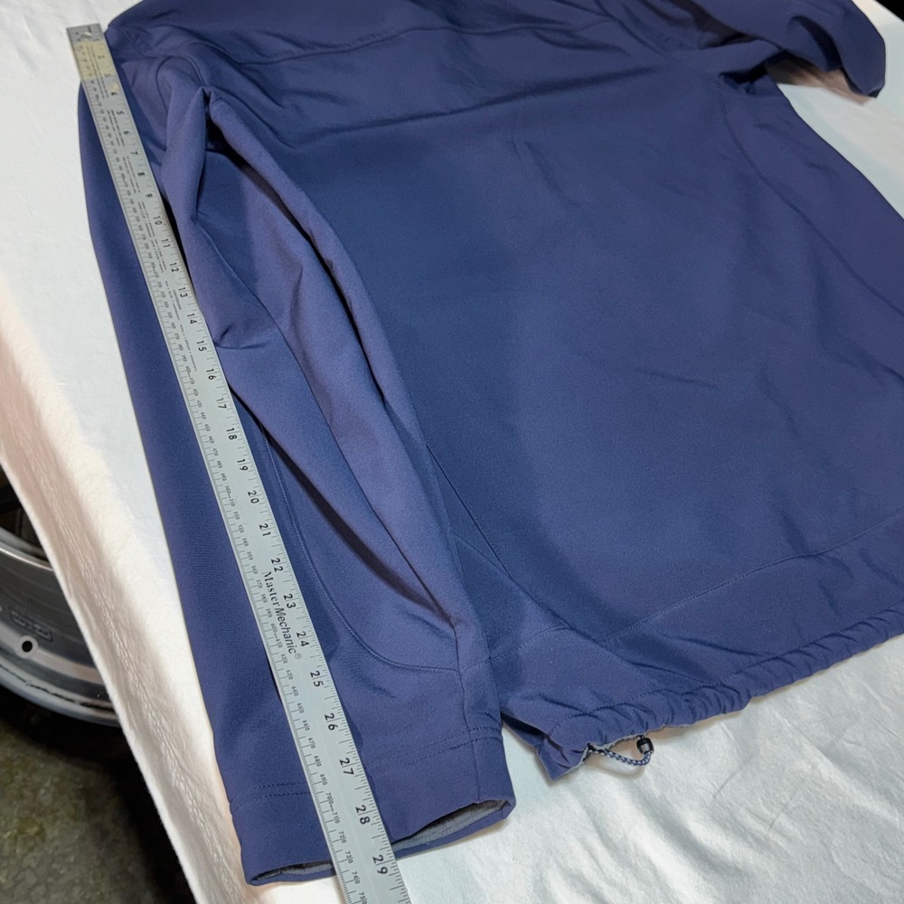LL Bean Mens XXL Tall Navy‎ Blue Softshell Fleece Lined Full Zip Jacket OHHS2 - Picture 6 of 10